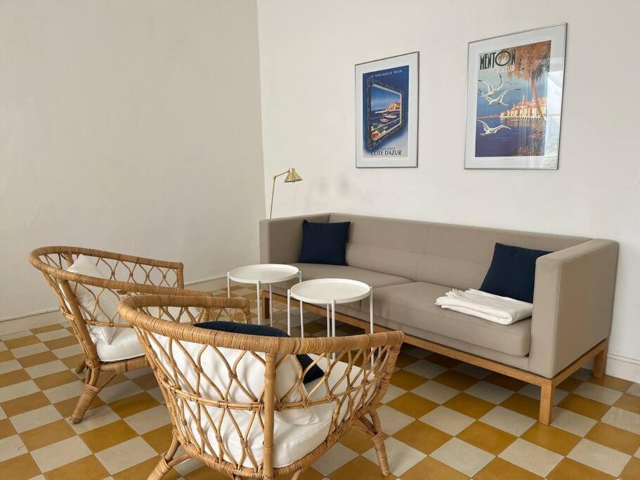 Beautiful Garden Apartment Steps From The Beach Menton Dış mekan fotoğraf